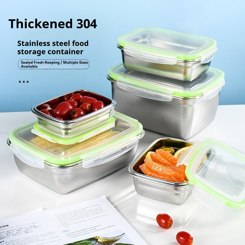 Stainless Bento Box - 304 Stainless Steel Lunch Box Set