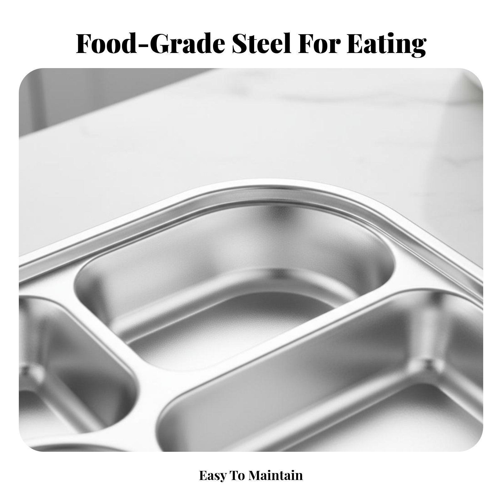 Stainless Bento Box - 316 Stainless Steel Lunch Box, Food