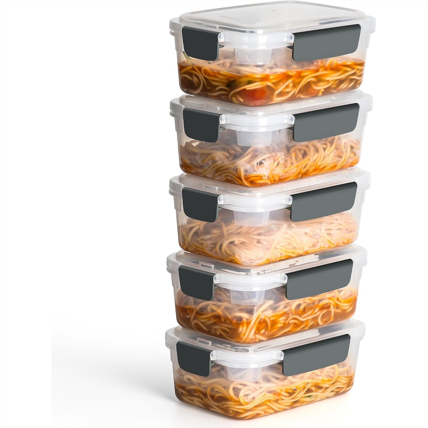 Meal Prep Freezer - 5 Cup Plastic Food Storage Containers