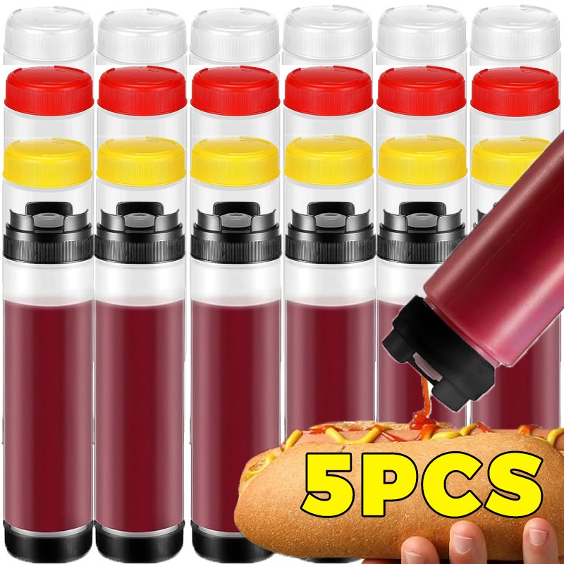 Sauce Squeeze Bottle - Double Head Squeeze Condiment Bottles Ketchup