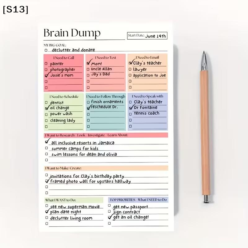 50/150 Sheets Minimalist Journ - огляд і ціна Meal Plan Notepad