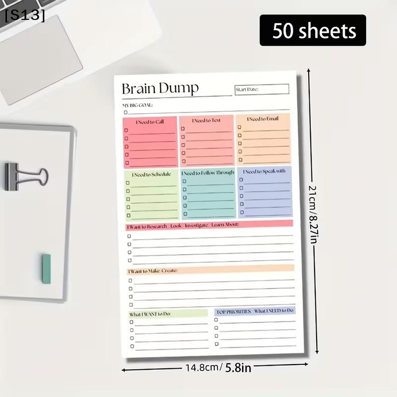 50/150 Sheets Minimalist Journ - огляд і ціна Meal Plan Notepad