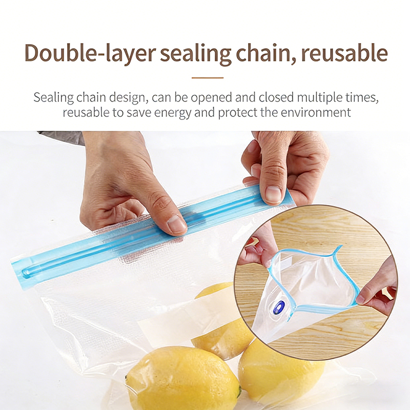Hot Sale Reusable Vacuum Seale - огляд і ціна Meal Prep Ziplock