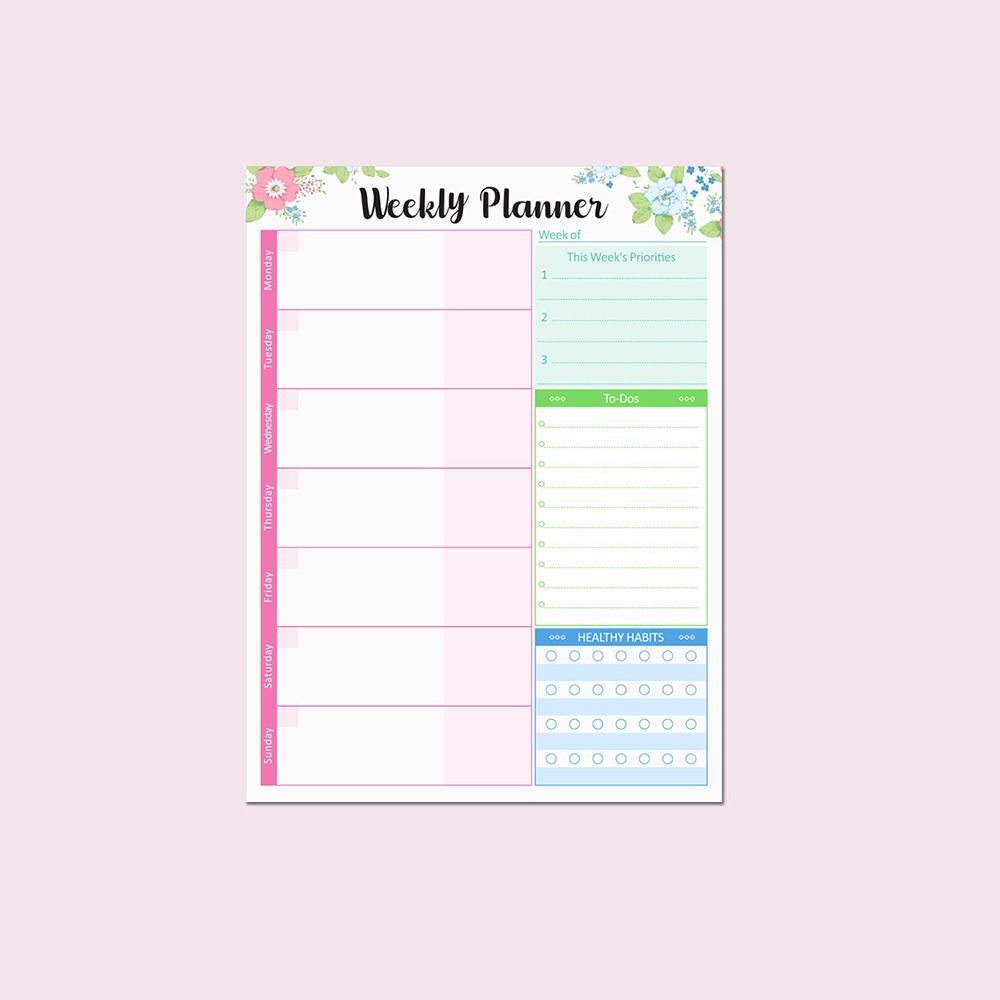 Wide To Do Planner Weekly Plan - огляд і ціна Meal Plan Notepad