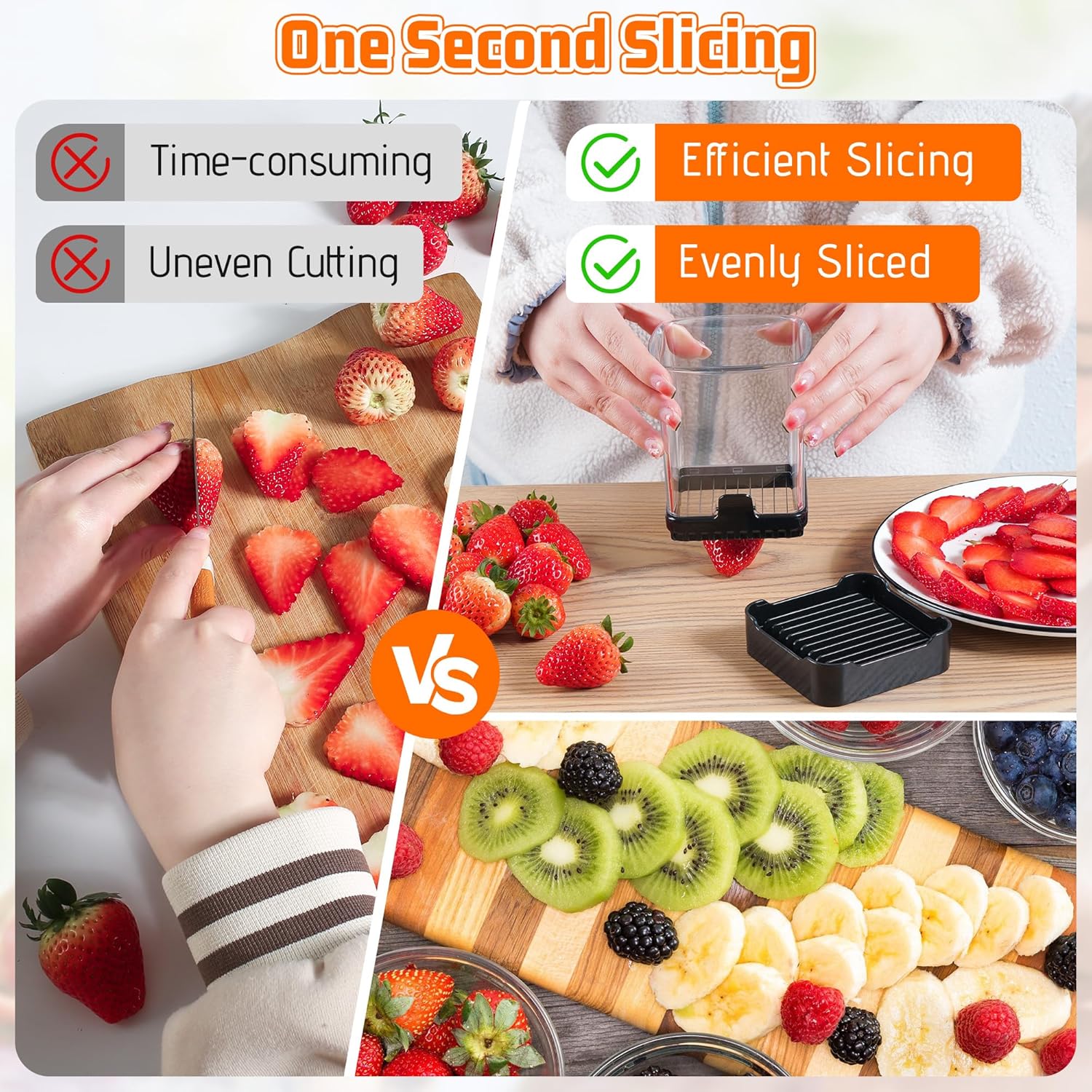 Fruit Slicer Cup for Strawberr - огляд і ціна Meal Prep Quick