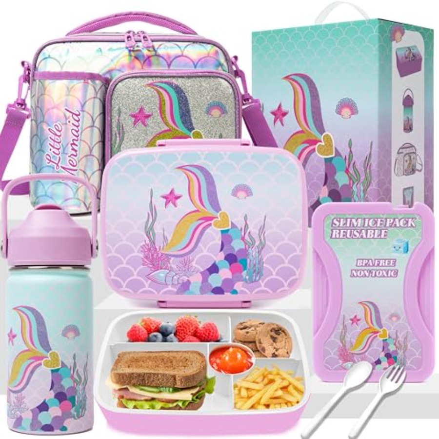 Mermaid Bento Box for Lunch Bo - огляд і ціна Stainless Bento Box