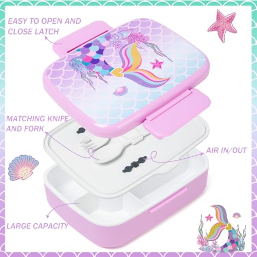 Mermaid Bento Box for Lunch Bo - огляд і ціна Stainless Bento Box