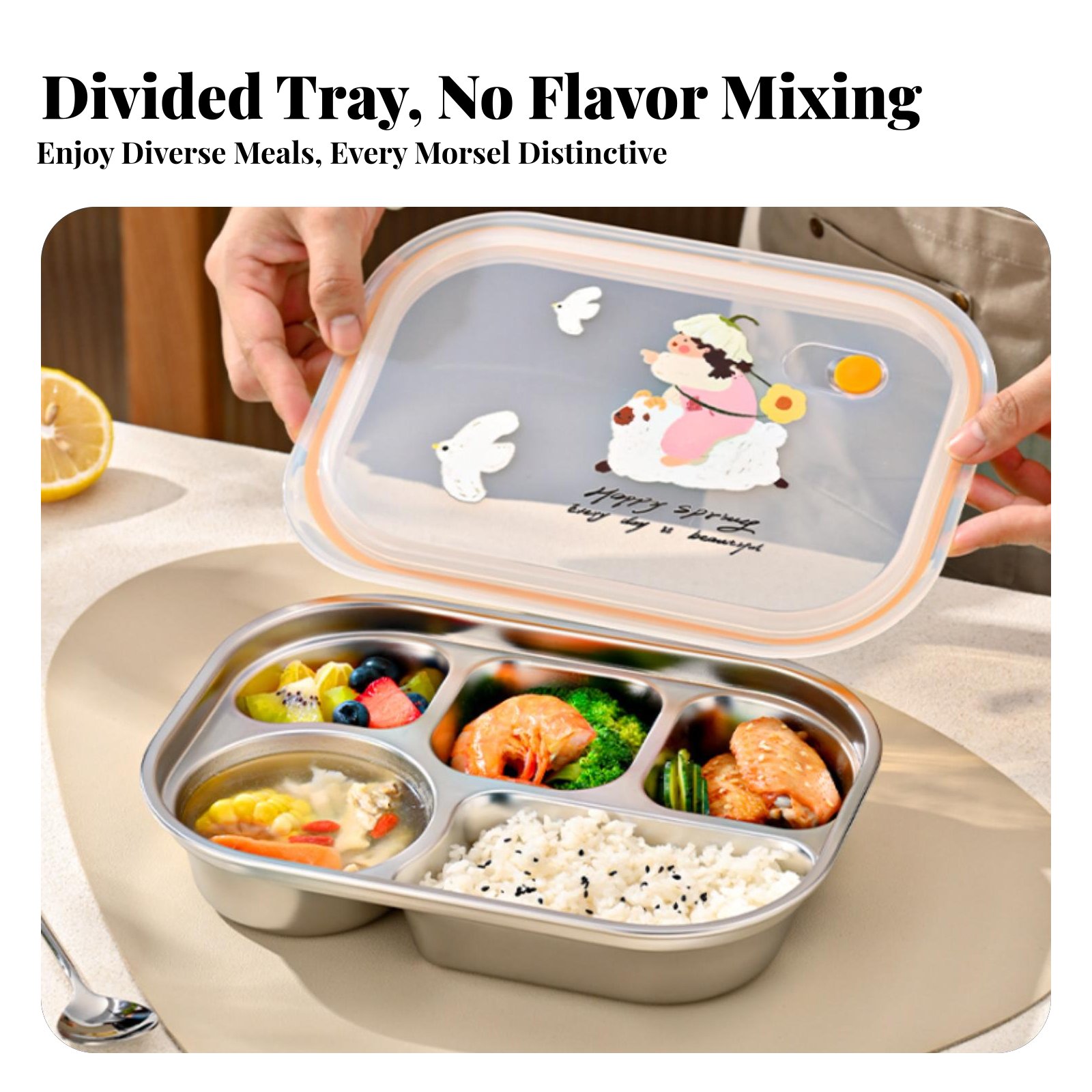316 Stainless Steel Insulated  - огляд і ціна Stainless Bento Box