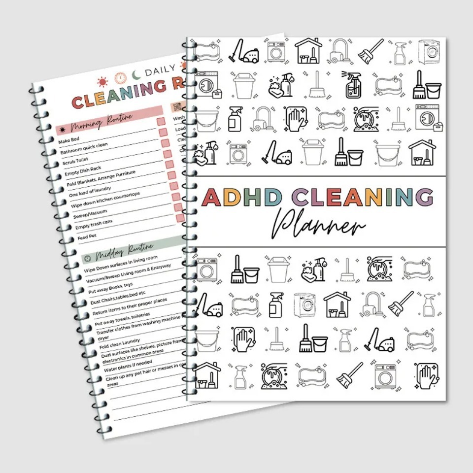 ADHD Cleaning Planner Bundle – - огляд і ціна Meal Plan Notepad