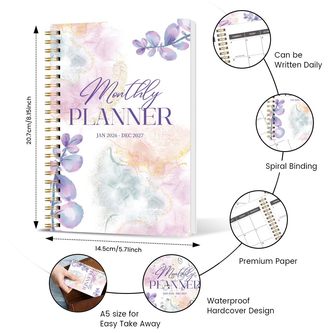 2026-2027 A5 Weekly & Monthly  - огляд і ціна Meal Plan Notepad