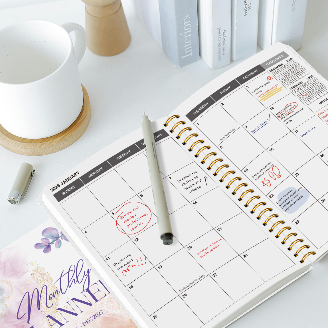 2026-2027 A5 Weekly & Monthly  - огляд і ціна Meal Plan Notepad