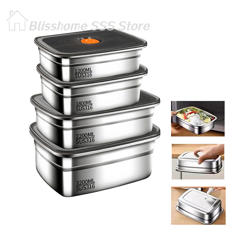 【S】304 Stainless Steel Lunch B - огляд і ціна Meal Prep Freezer