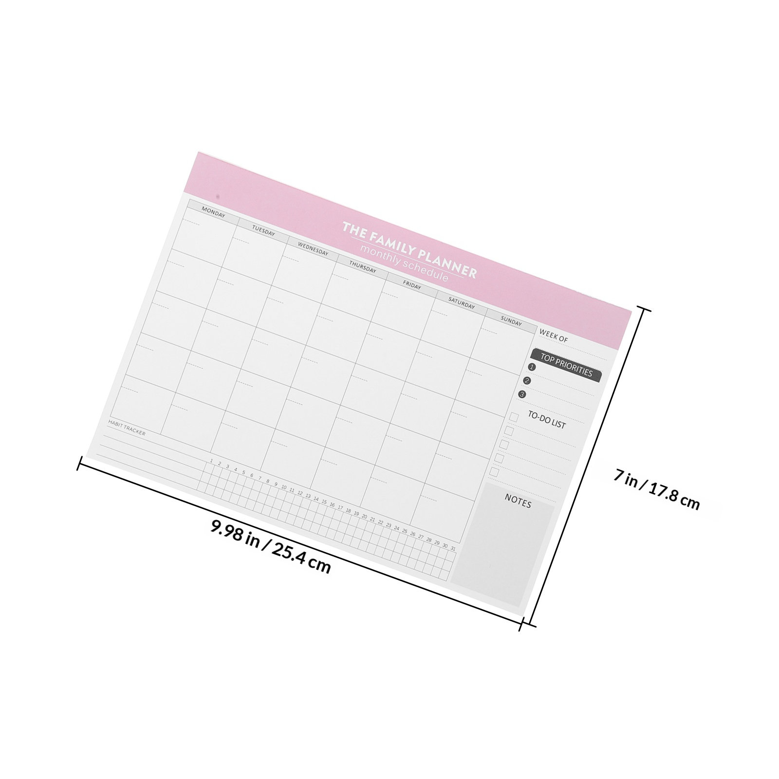 Monthly Planner Notepad Undate - огляд і ціна Meal Plan Notepad