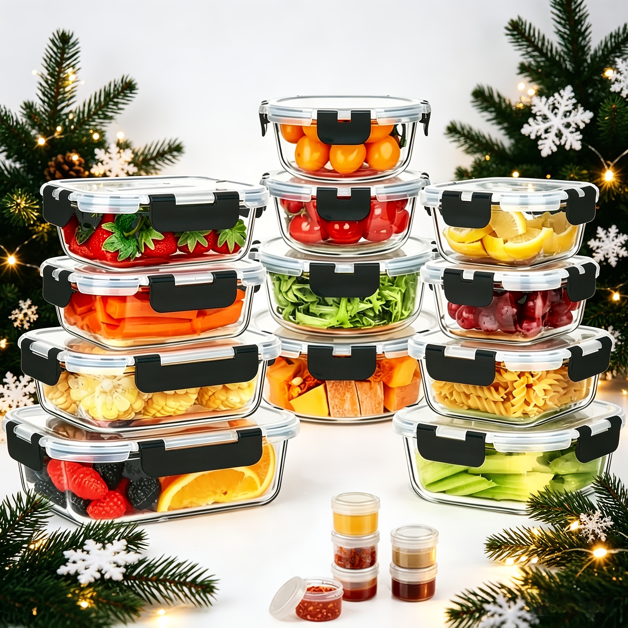 17pcs Glass Food Storage Conta - огляд і ціна Meal Prep Freezer