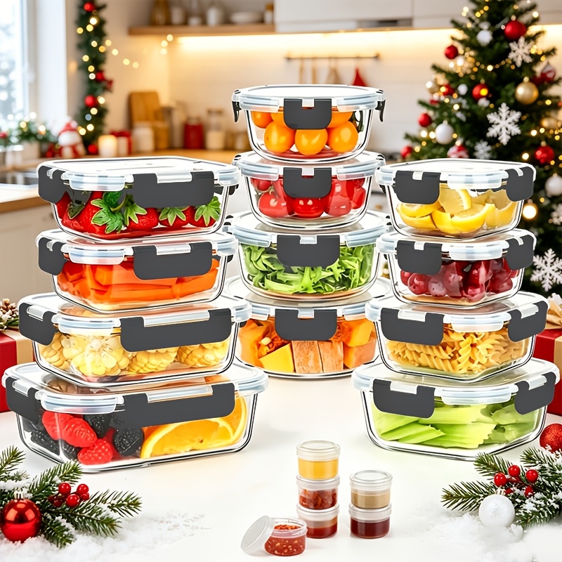 17pcs Glass Food Storage Conta - огляд і ціна Meal Prep Freezer