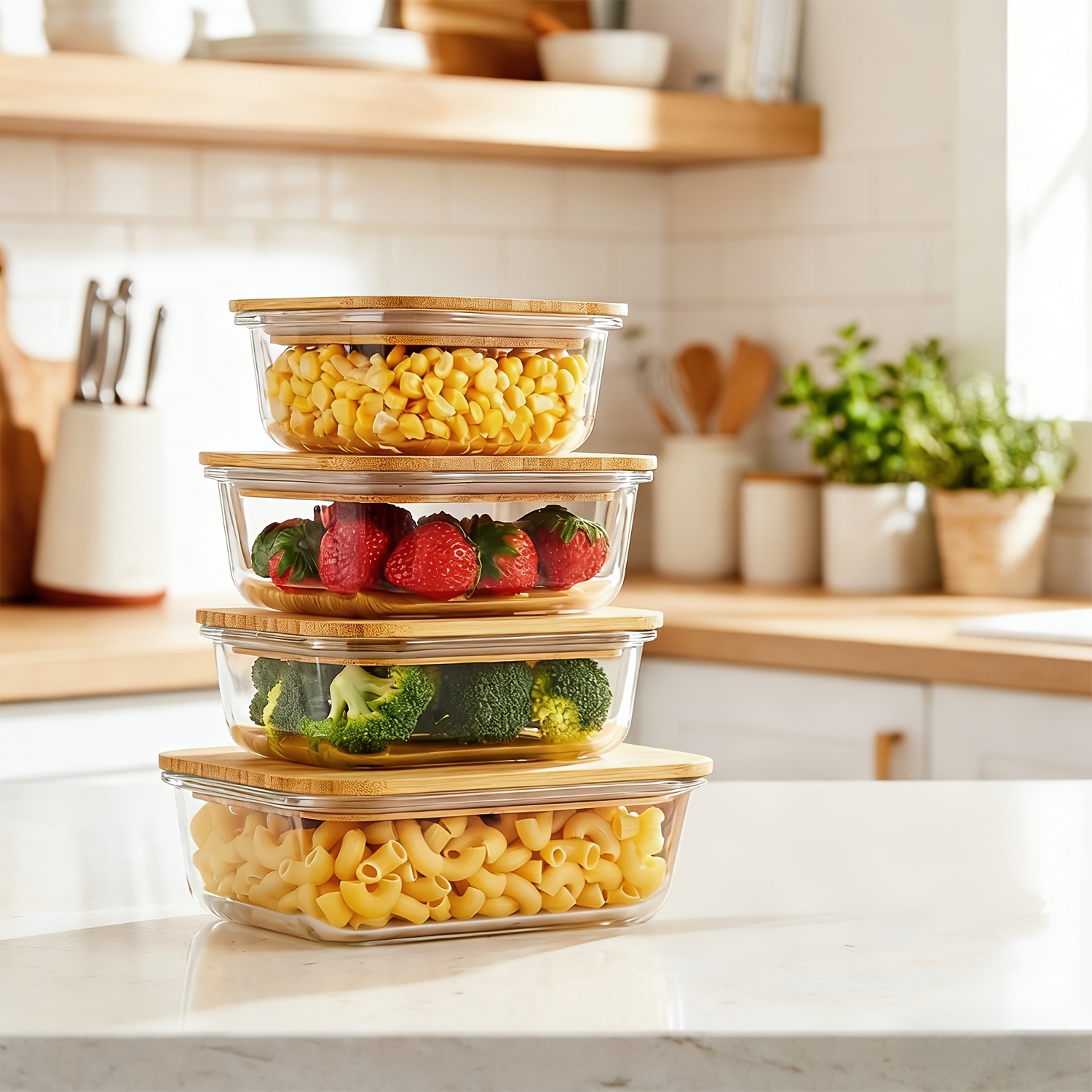 8pcs(4pcs Containers And 4pcs  - огляд і ціна Meal Prep Freezer