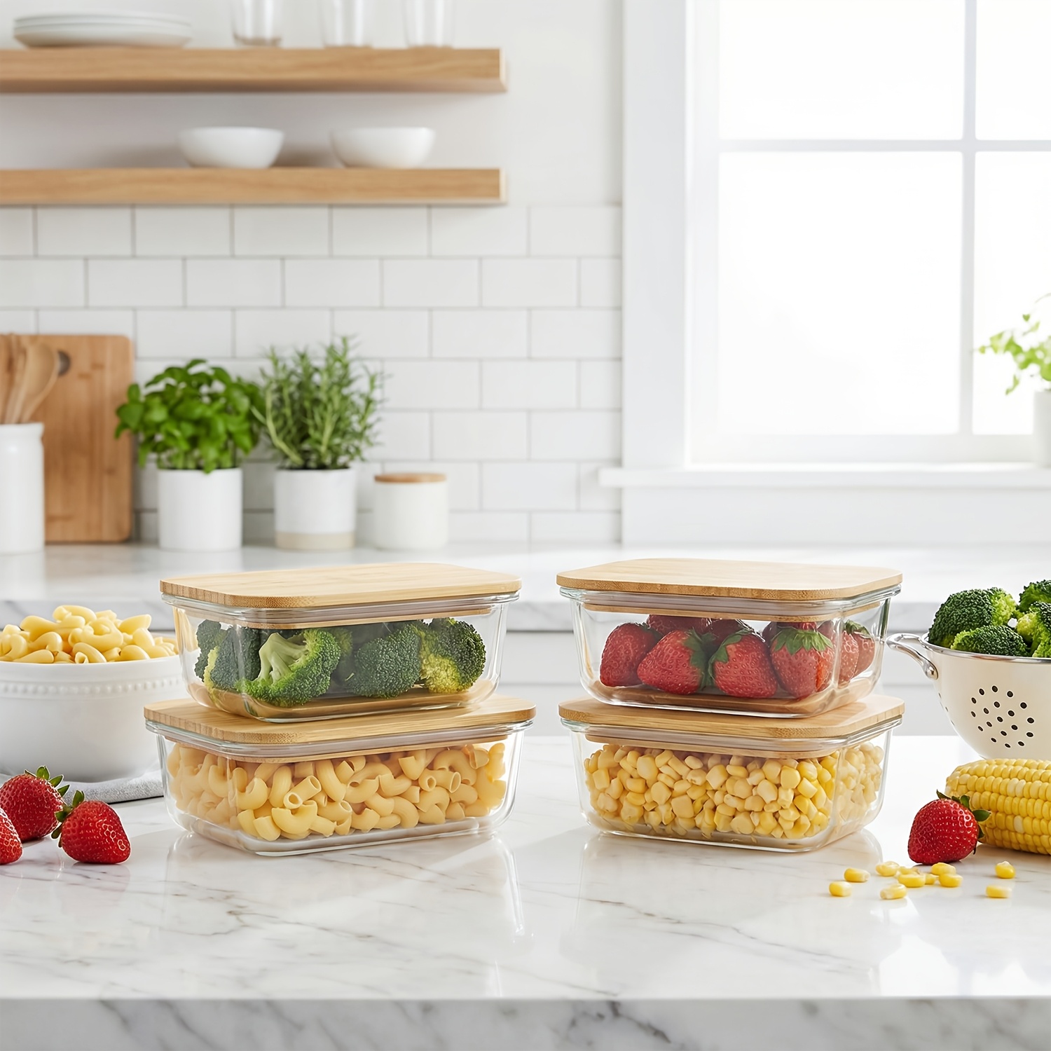 8pcs(4pcs Containers And 4pcs  - огляд і ціна Meal Prep Freezer