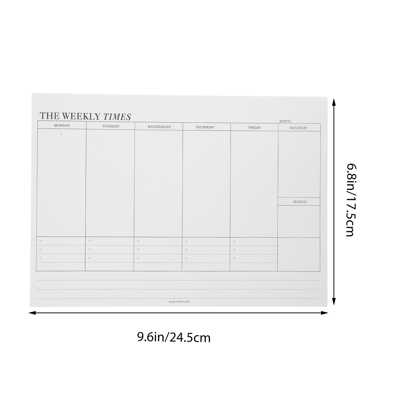 Weekly Calendar Planner Notepa - огляд і ціна Meal Plan Notepad