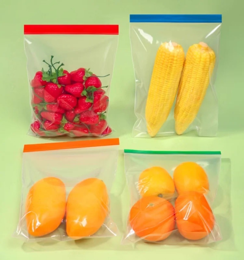 Colorful Clear PE  Zipper Stor - огляд і ціна Meal Prep Ziplock