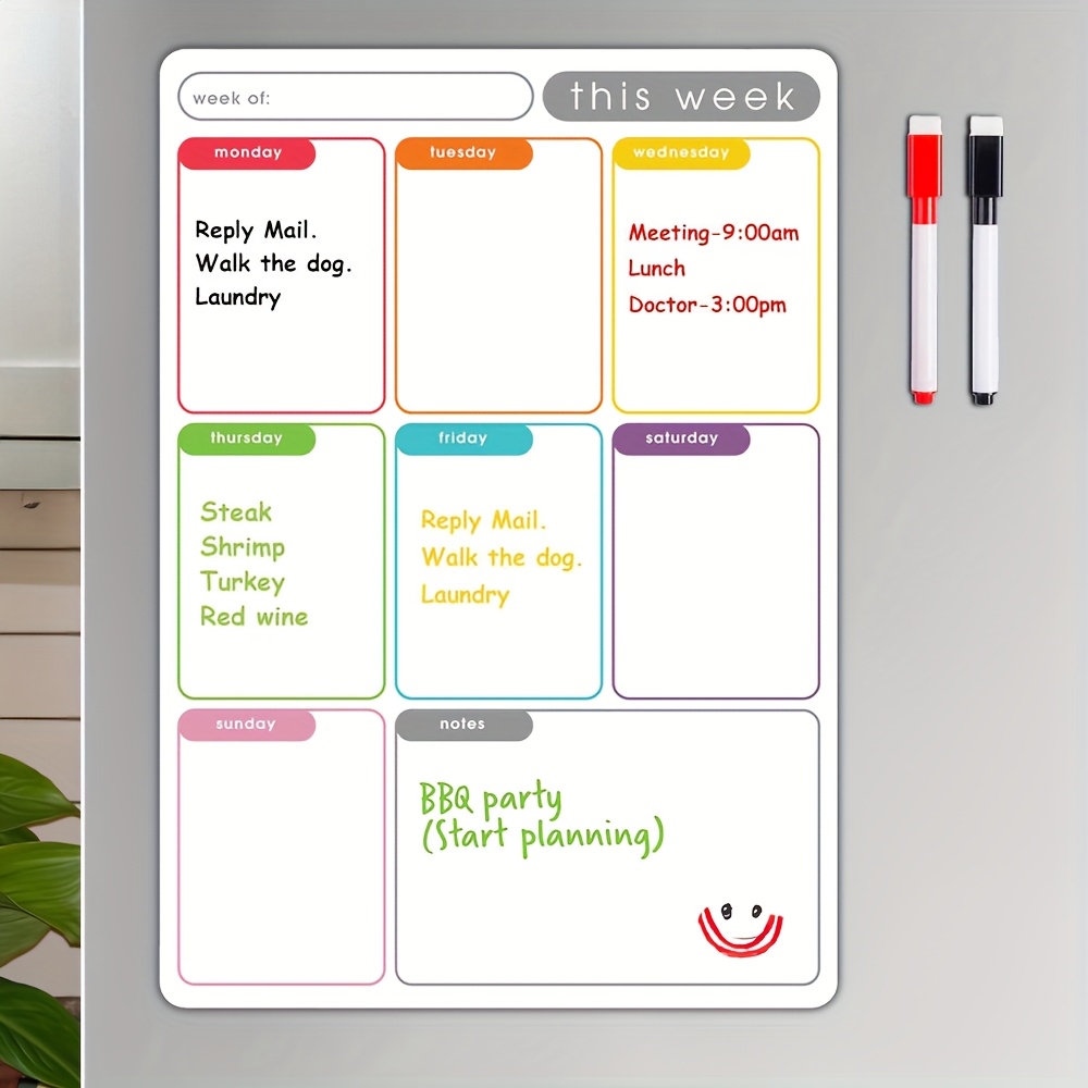 A4 Magnetic Weekly Planner, Er - огляд і ціна Meal Plan Notepad