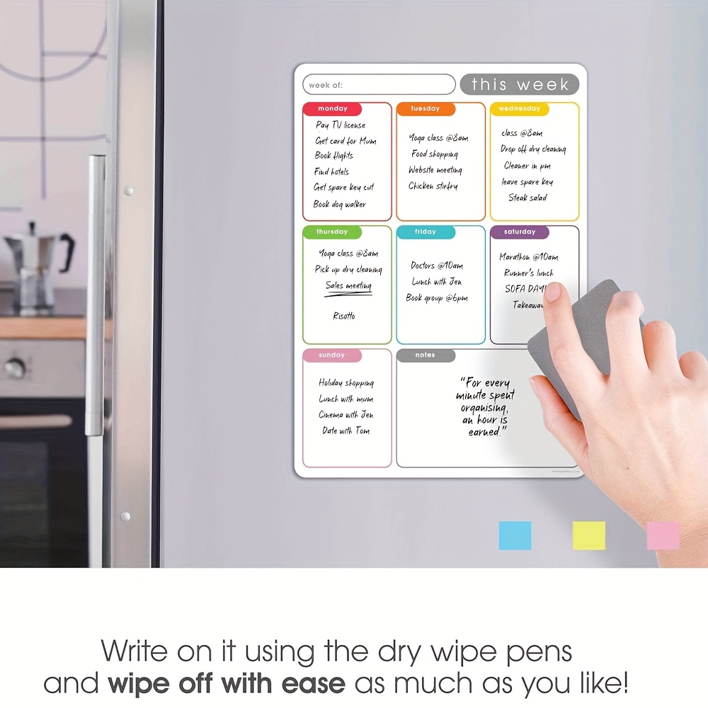 A4 Magnetic Weekly Planner, Er - огляд і ціна Meal Plan Notepad