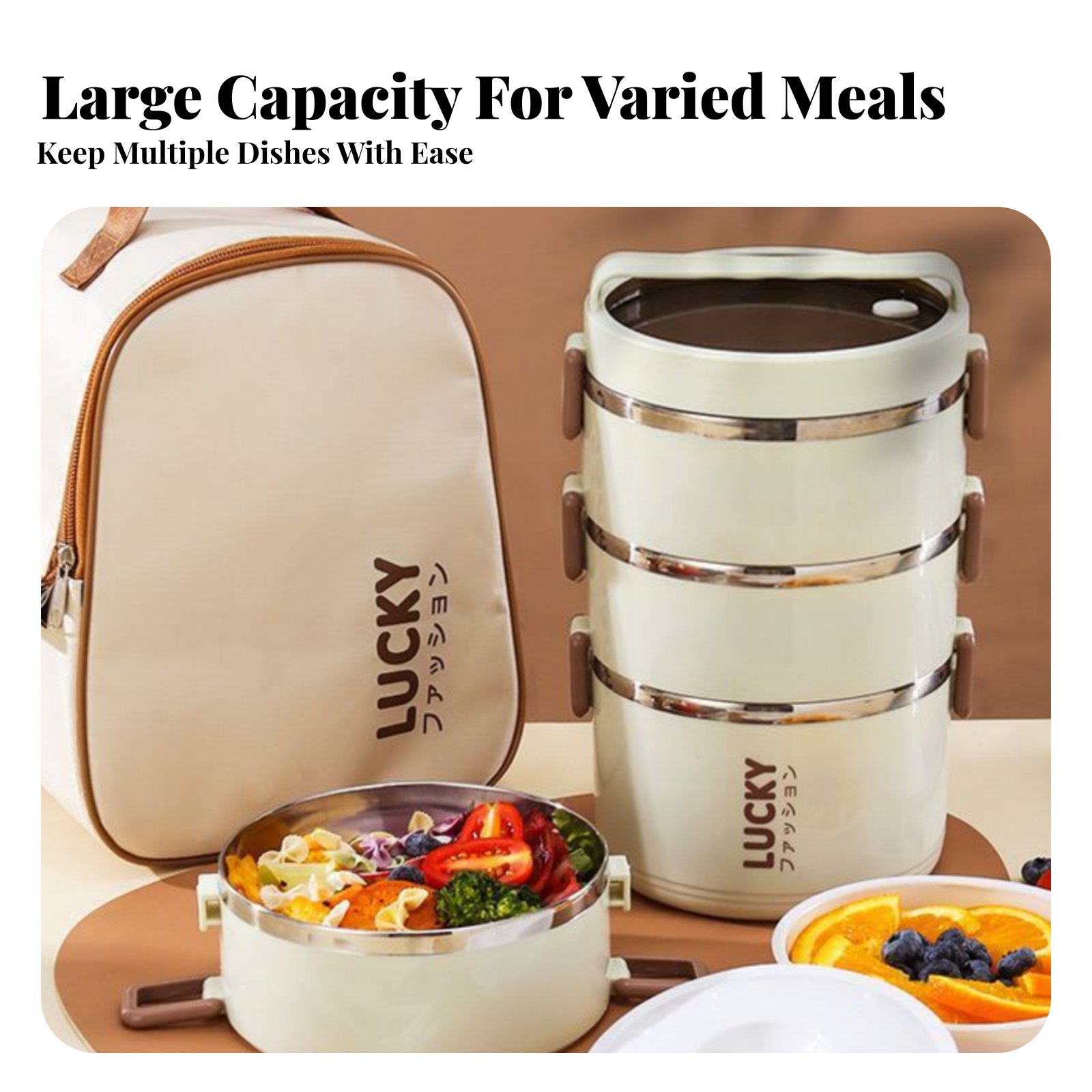 Stainless Steel Lunch Box, Mul - огляд і ціна Stainless Bento Box
