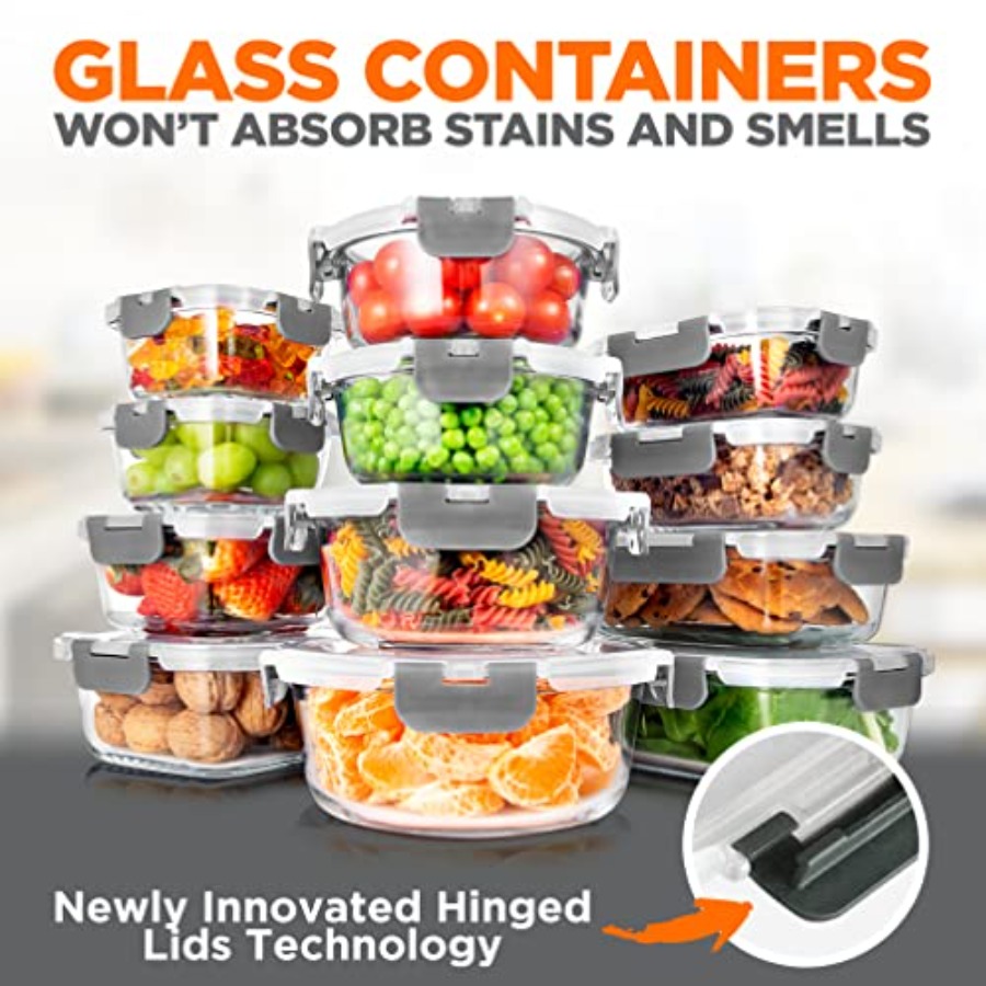 24 Pcs Glass Storage Container - огляд і ціна Pro Meal Prep