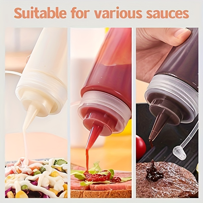 3pcs  Condiment Squeeze Bottle - огляд і ціна Sauce Squeeze Bottle