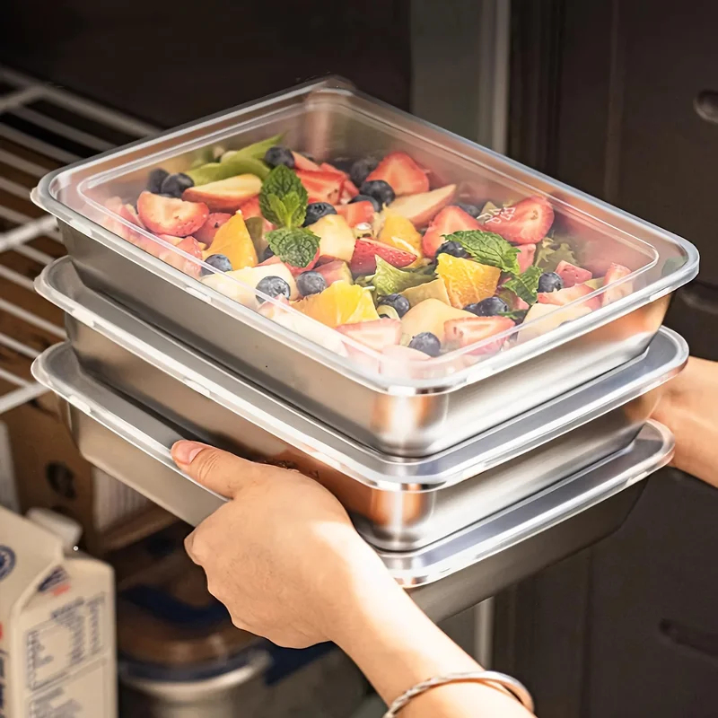 3pcs Stainless Steel Food Cont - огляд і ціна Stainless Bento Box