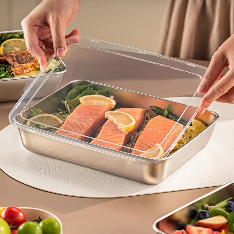 3pcs Stainless Steel Food Cont - огляд і ціна Stainless Bento Box
