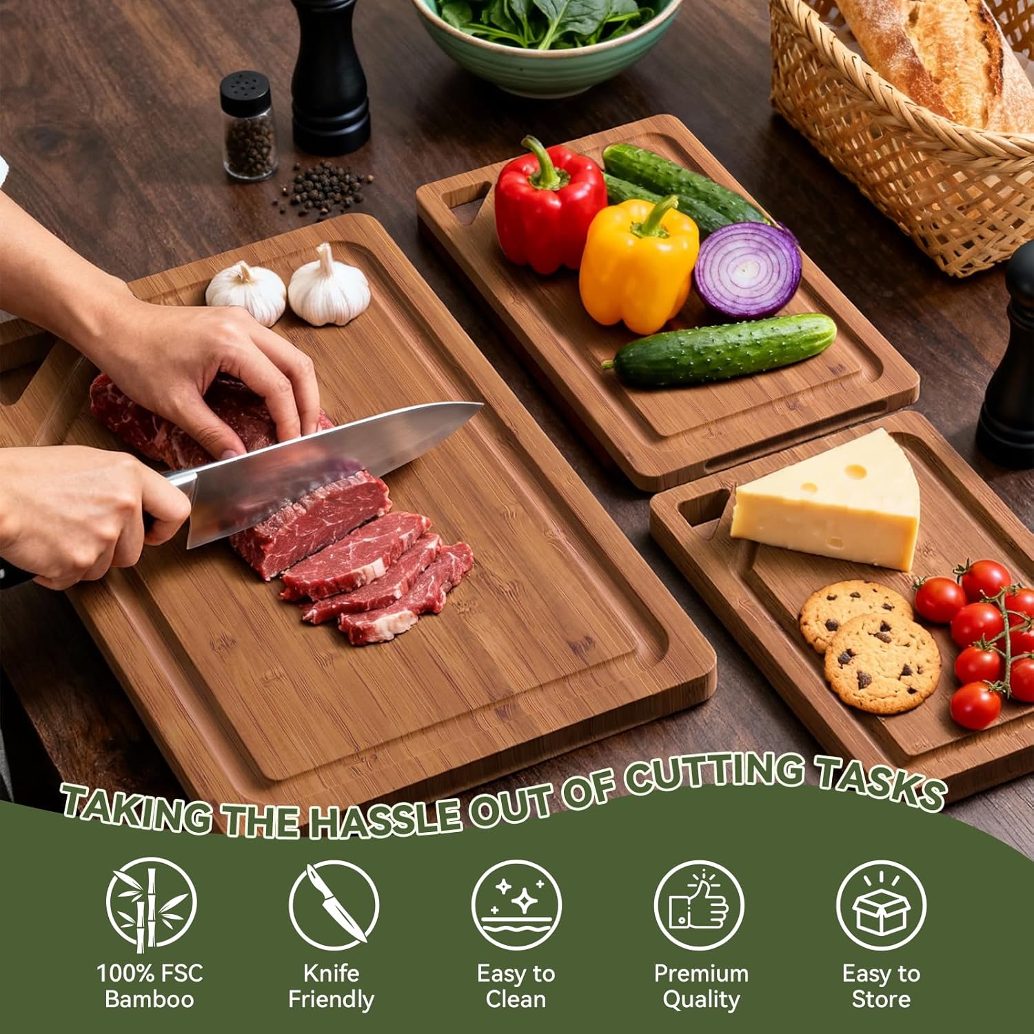 Bamboo Cutting Boards For Kitc - огляд і ціна Meal Prep Juice