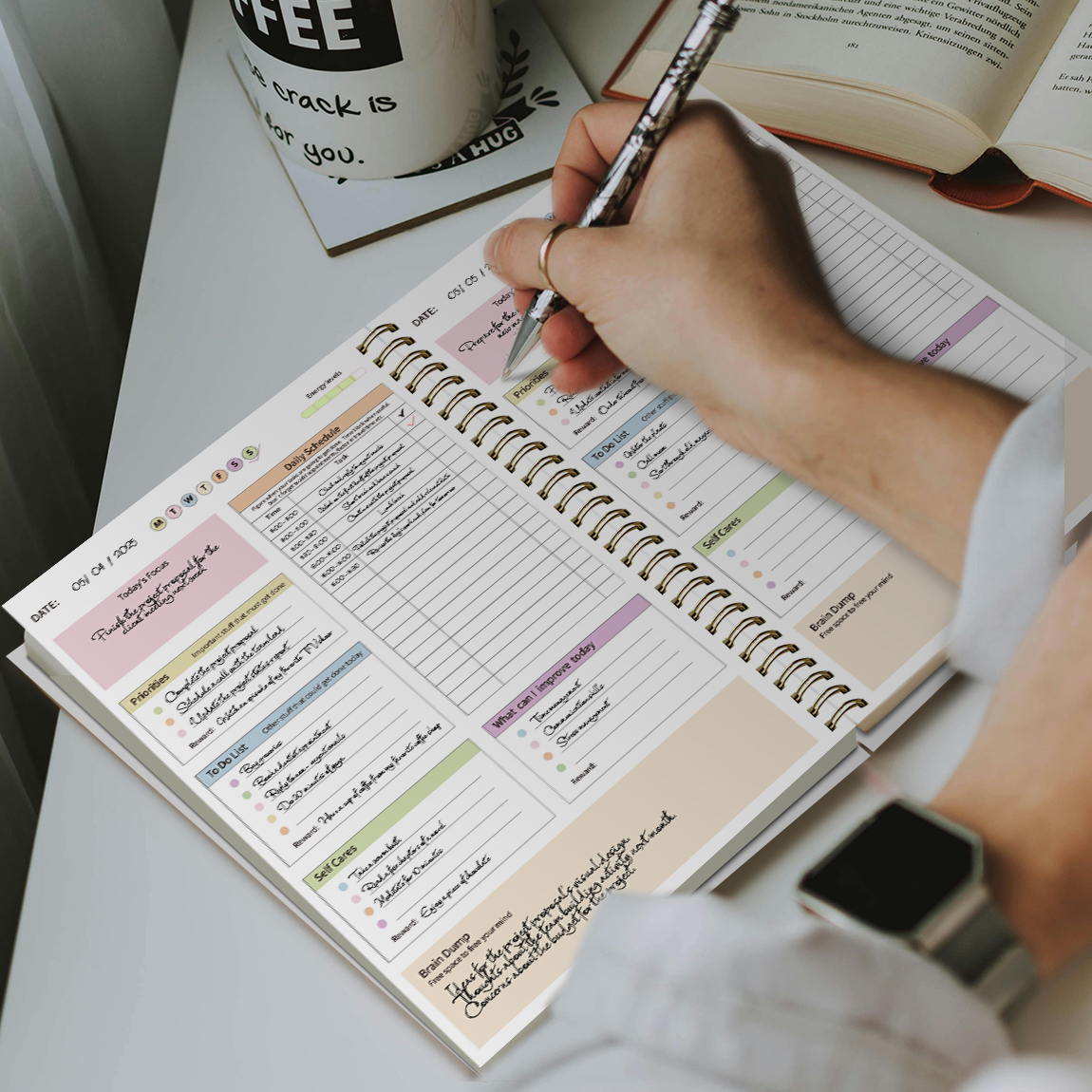 B5 Productivity Planner, Daily - огляд і ціна Meal Plan Notepad