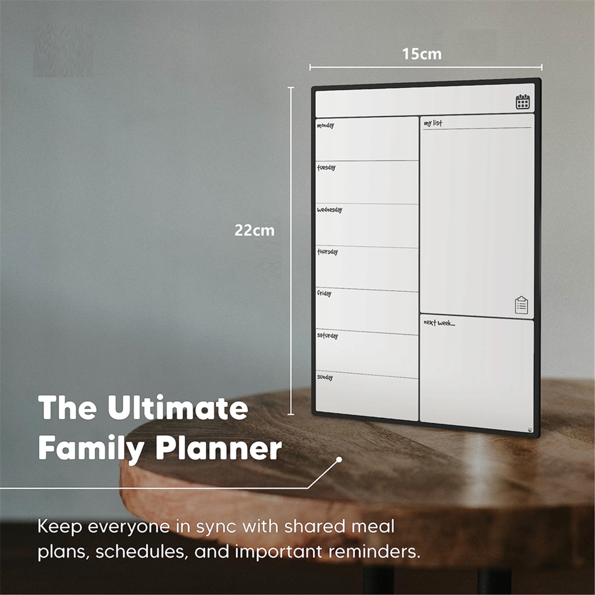 GIGI Magnetic Whiteboard Fridg - огляд і ціна Meal Plan Notepad
