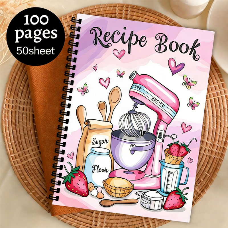 Recipe Logbook 100 Sheets Empt - огляд і ціна Meal Plan Notepad