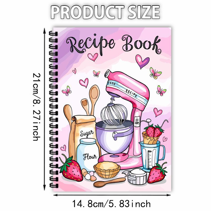 Recipe Logbook 100 Sheets Empt - огляд і ціна Meal Plan Notepad