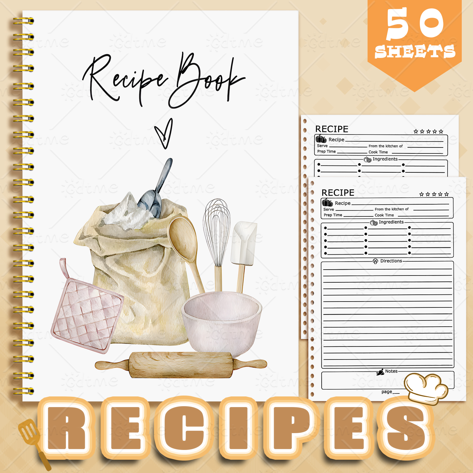 1 Recipe Notebook A kitchen pl - огляд і ціна Meal Plan Notepad