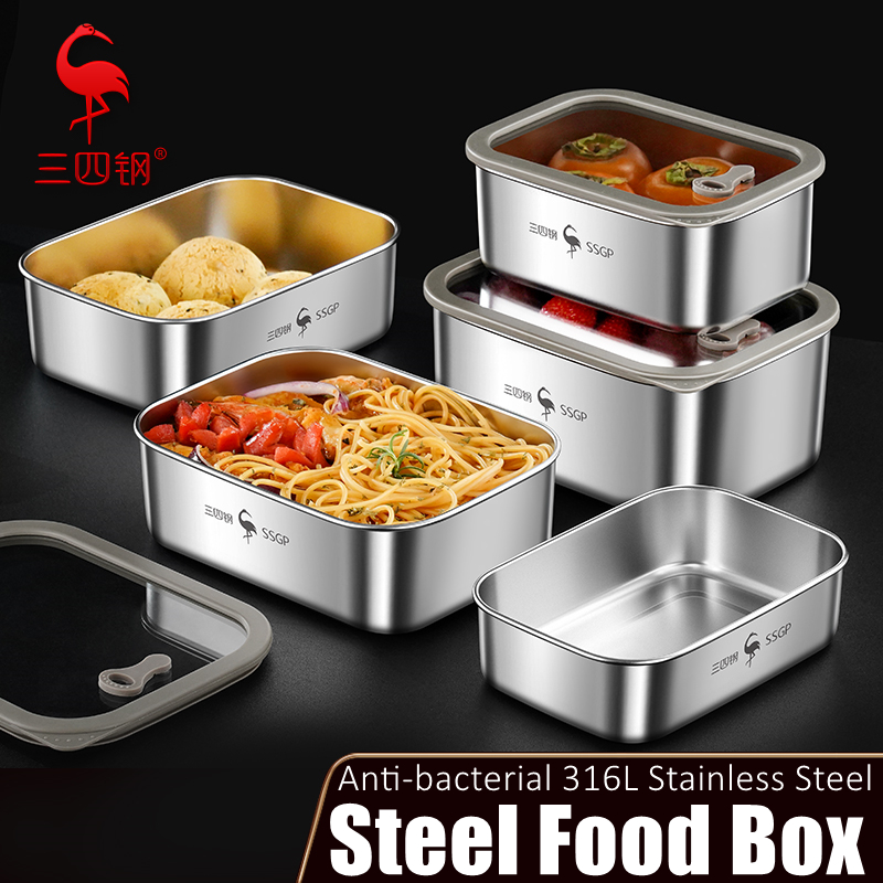 99.9% Anti-bacterial Crisper L - огляд і ціна Stainless Bento Box