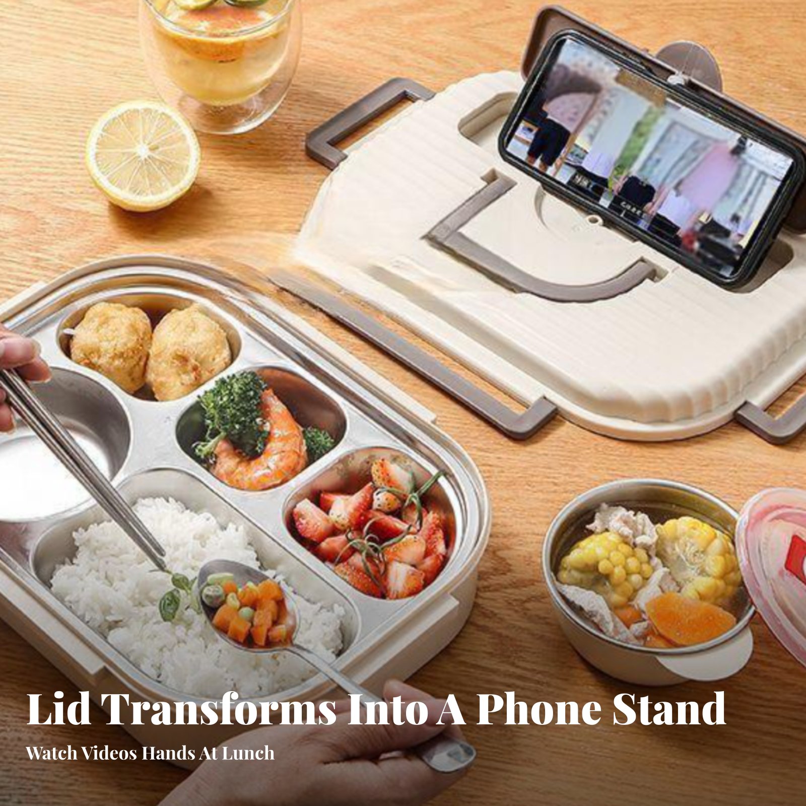 316 Stainless Steel Lunch Box, - огляд і ціна Stainless Bento Box