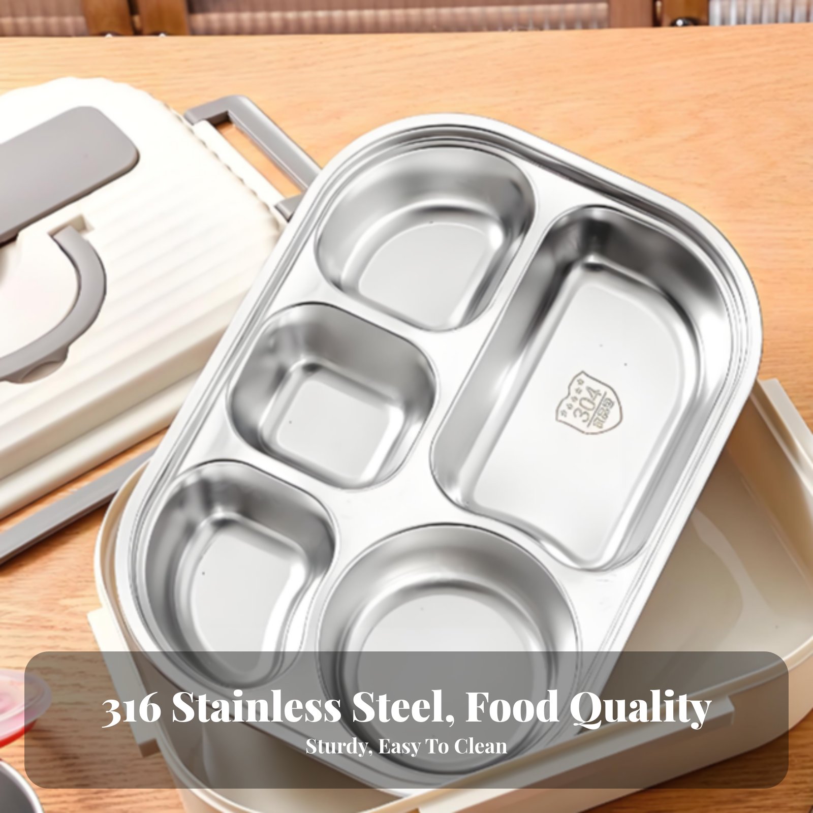 316 Stainless Steel Lunch Box, - огляд і ціна Stainless Bento Box