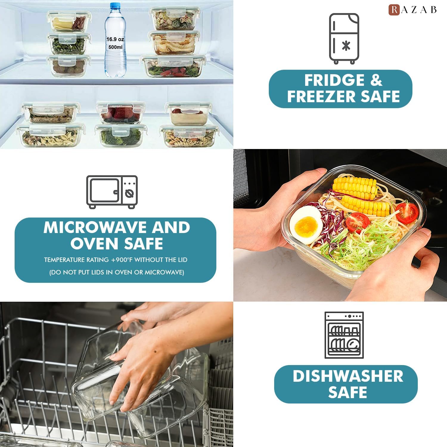 24 Pc Airtight Glass Food Stor - огляд і ціна Meal Prep Freezer