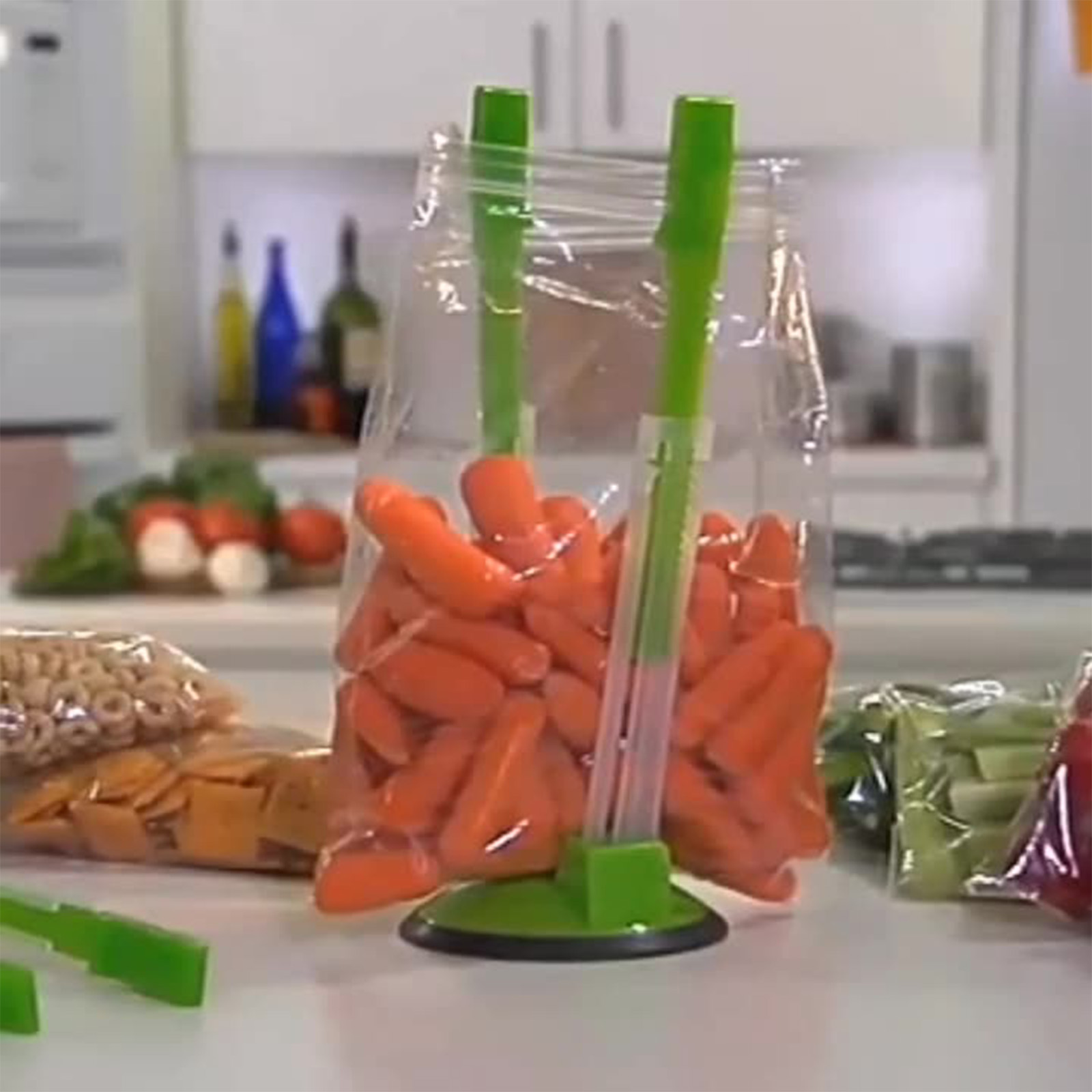 Adjustable Baggy Rack Holder S - огляд і ціна Meal Prep Ziplock