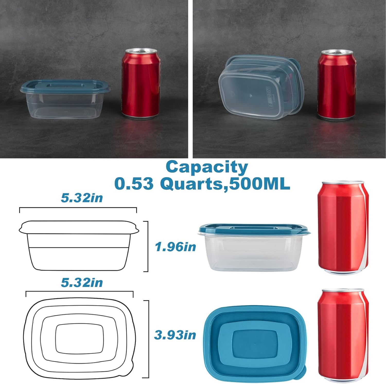 5-Pack BPA-Free Meal Prep Cont - огляд і ціна Meal Prep Freezer