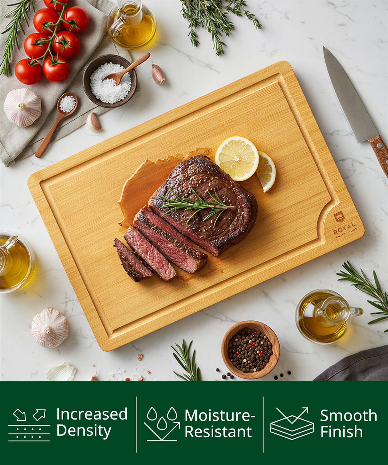 Bamboo Cutting Board for Kitch - огляд і ціна Meal Prep Juice