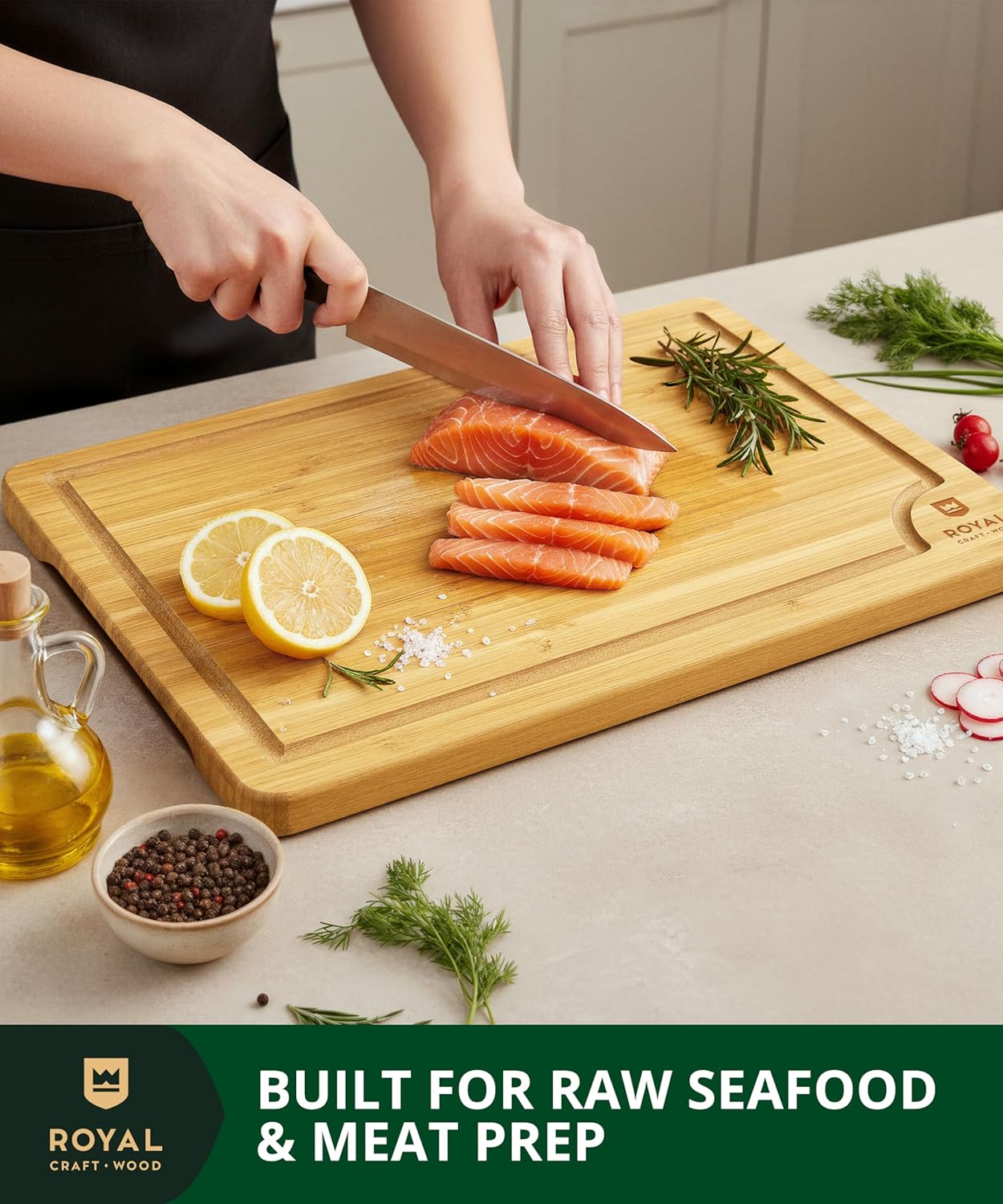 Bamboo Cutting Board for Kitch - огляд і ціна Meal Prep Juice