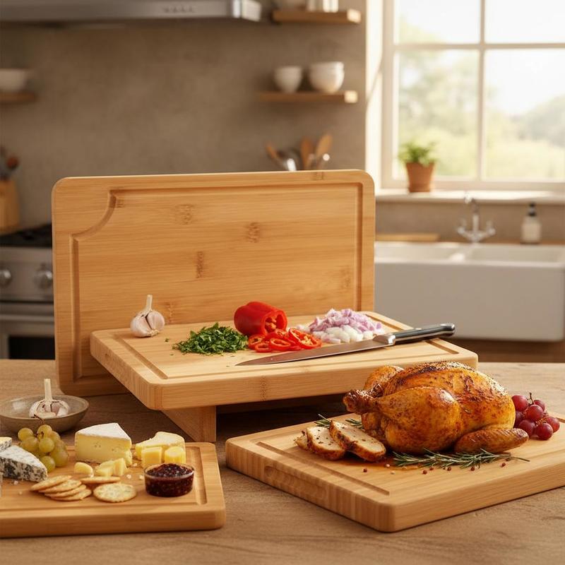 Bamboo Chopping Block Set 3 Pi - огляд і ціна Meal Prep Juice