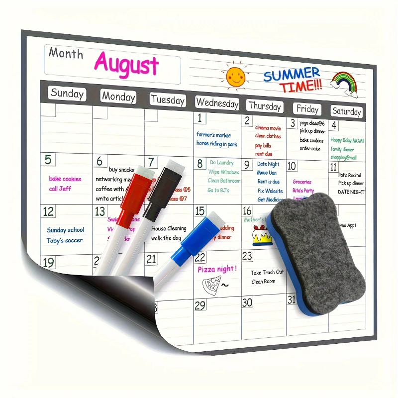 Magnetic refrigerator calendar - огляд і ціна Meal Plan Notepad