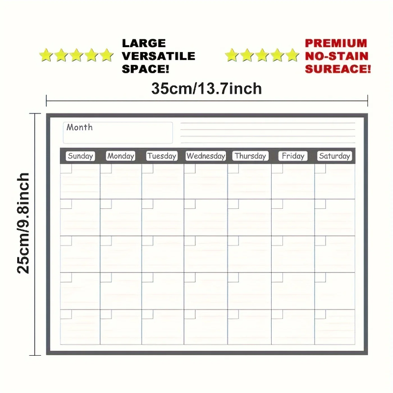 Magnetic refrigerator calendar - огляд і ціна Meal Plan Notepad