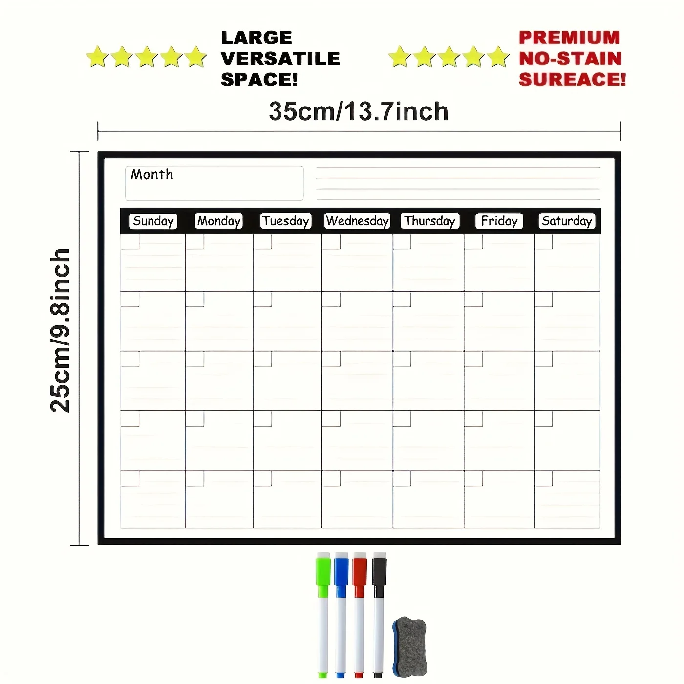Magnetic refrigerator calendar - огляд і ціна Meal Plan Notepad