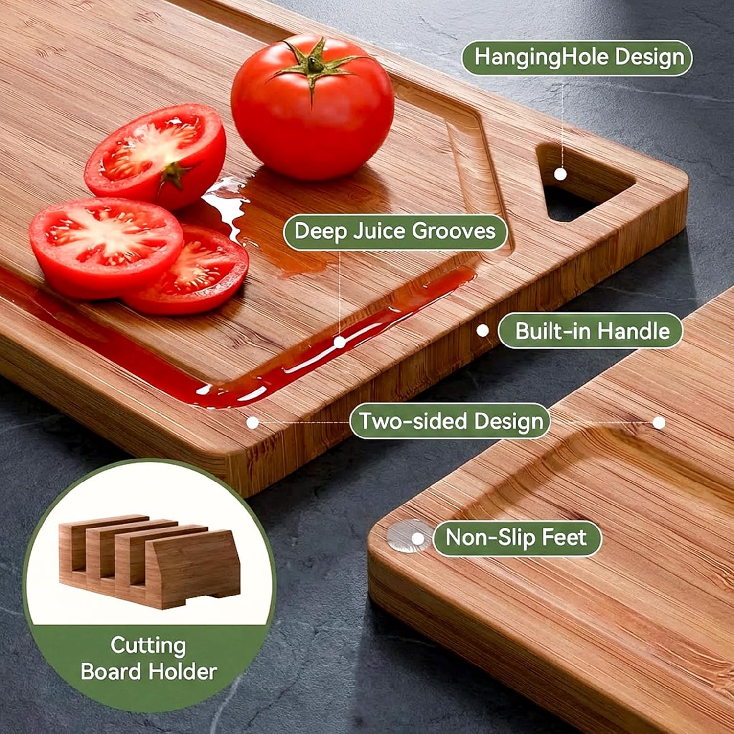 Bamboo Cutting Boards for Kitc - огляд і ціна Meal Prep Juice