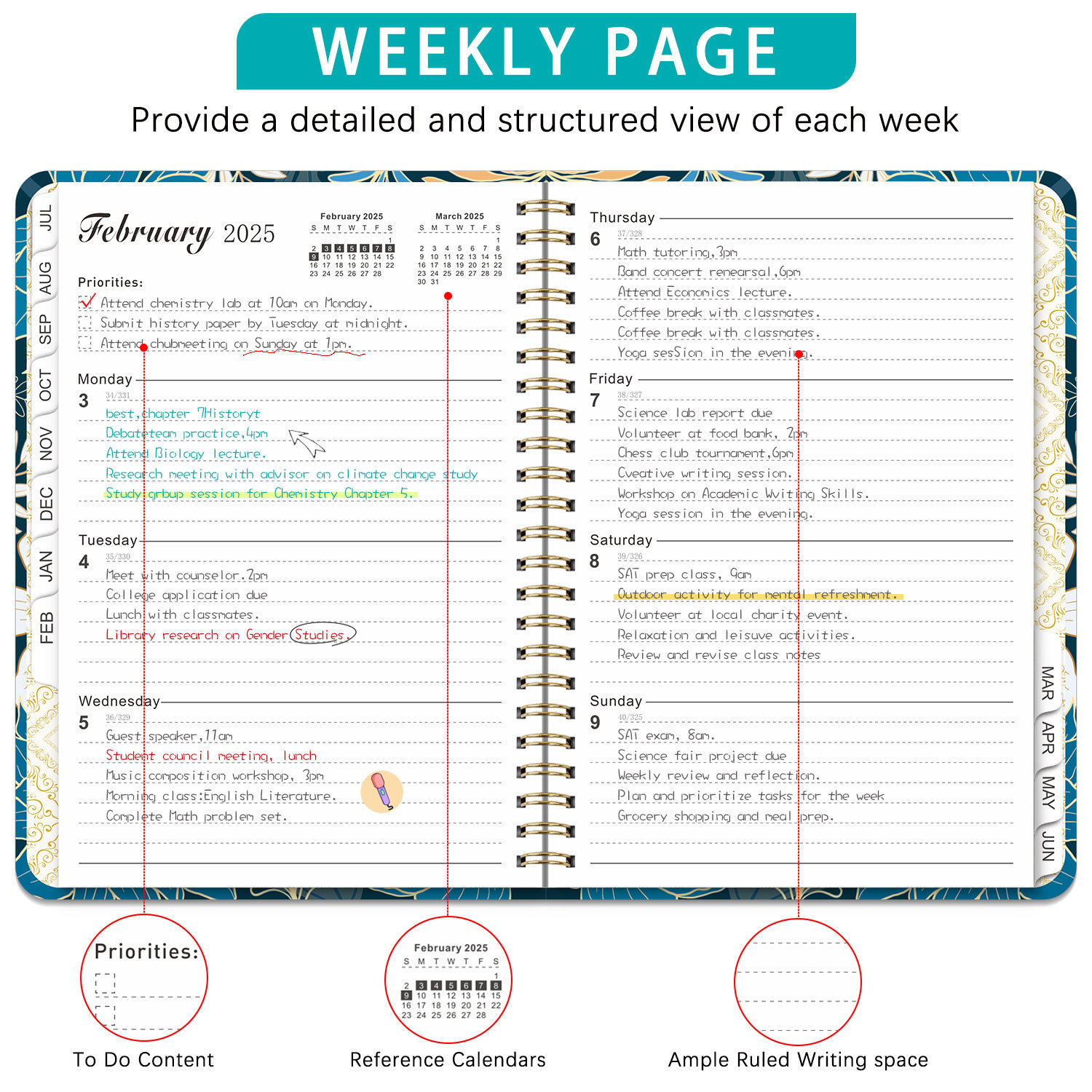 Bview Art 2025 Weekly Planner  - огляд і ціна Meal Plan Notepad